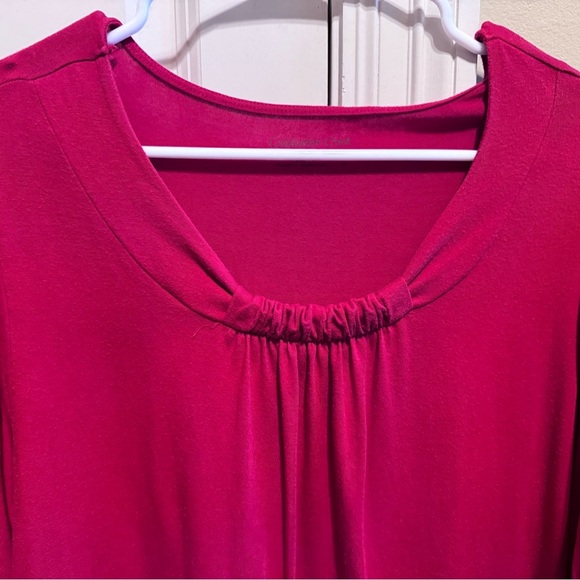 Coldwater Creek Red Women’s Plus Long Sleeve Crew Neck T-Shirt Sz 3X - Picture 2 of 8